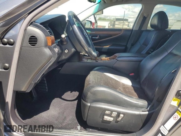 2012 Lexus LS 460 with VIN JTHBL5EF0C5109106, listed as a Copart auction lot 56967365 with Not provided miles and Salvage title. Bid and sale history available at DreamBid. Image 7.