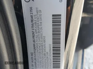 2013 Audi A6 Premium Plus with VIN WAUGGAFC4DN096402, listed as a Copart auction lot 63414095 with 141,483 mi miles and Salvage title. Bid and sale history available at DreamBid. Image 12.