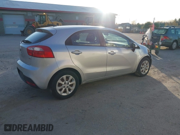 2013 Kia Rio LX with VIN KNADM5A32D6168492, listed as a IAAI auction lot 42144898 with 127,228 mi miles. Bid and sale history available at carsss.com. Image 4.