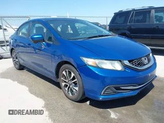 2015 Honda Civic EX with VIN 2HGFB2F81FH550665, listed as a IAAI auction lot 42017363 with 180,098 mi miles. Bid and sale history available at carsss.com. Image 1.
