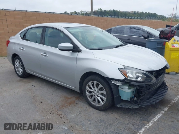 2019 Nissan Sentra SV with VIN 3N1AB7AP7KL618363, listed as a IAAI auction lot 42094721 with 80,460 mi miles and . Bid and sale history available at DreamBid. Image 1.