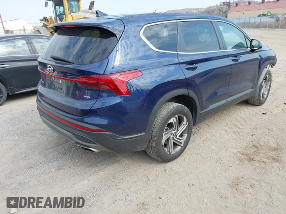 2021 Hyundai Santa Fe SE with VIN 5NMS1DAJ2MH366410, listed as a IAAI auction lot 40678782 with 33,069 mi miles. Bid and sale history available at carsss.com. Image 4.