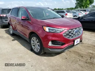 2019 Ford Edge Titanium z VIN 2FMPK3K97KBB49427, wystawiony jako Copart lot #57765745 z przebiegiem 43 656 mil mil oraz Szkoda całkowita • Salvage title. Historia ofert i sprzedaży dostępna na DreamBid. Obrazek 14.
