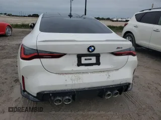2021 BMW M4 with VIN WBS53AZ04MCG28925, listed as a Copart auction lot 73985524 with 0 mi miles and Salvage Title. Bid and sale history available at carsss.com. Image 6.