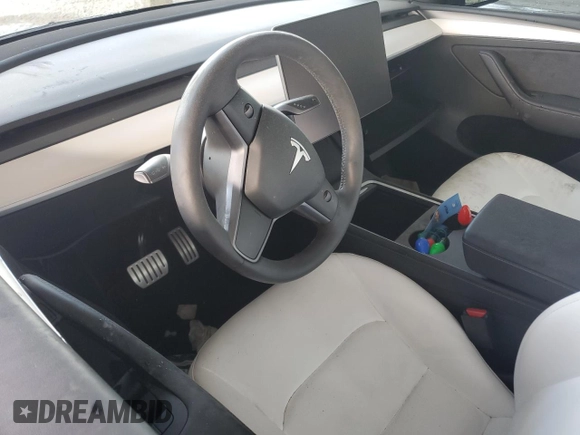 2023 Tesla Model Y Performance with VIN 7SAYGDEF1PF865688, listed as a Copart auction lot 44924385 with 19,255 mi miles and Non Repairable. Bid and sale history available at DreamBid. Image 8.