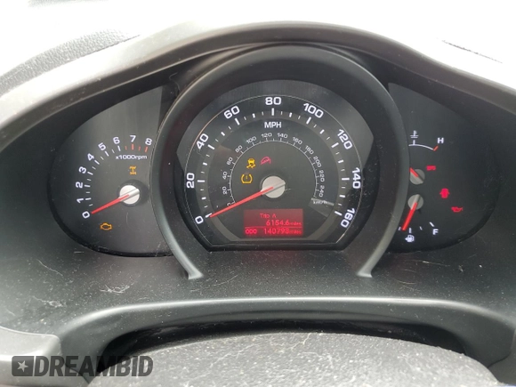 2013 Kia Sportage LX with VIN KNDPBCA20D7501980, listed as a Copart auction lot 61784015 with 140,793 mi miles and Salvage title. Bid and sale history available at DreamBid. Image 9.