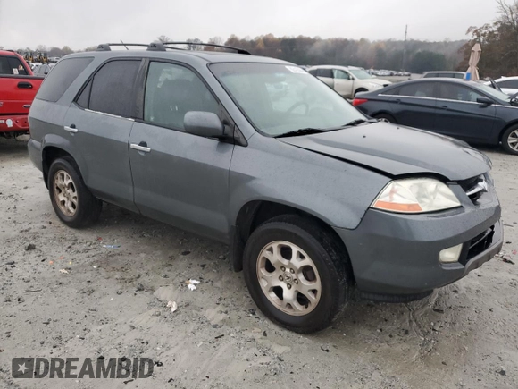 2001 Acura MDX Touring Pkg with VIN 2HNYD18611H526439, listed as a Copart auction lot 82416384 with 172,009 mi miles and Salvage Title. Bid and sale history available at carsss.com. Image 4.