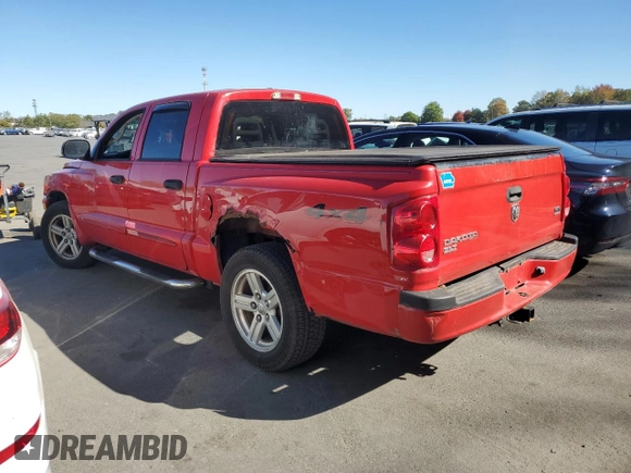 2007 Dodge Dakota SLT with VIN 1D7HW48N57S103881, listed as a Copart auction lot 75803604 with 194,688 mi miles and Salvage title. Bid and sale history available at DreamBid. Image 2.