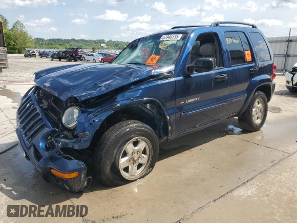 2002 Jeep Liberty Limited с VIN 1J4GL58K22W176485, выставлен на аукционе Copart как лот 57940135 с пробегом 141 974 миль миль и На запчасти • Non repairable. История ставок и продаж доступна на DreamBid. Изображение 1.