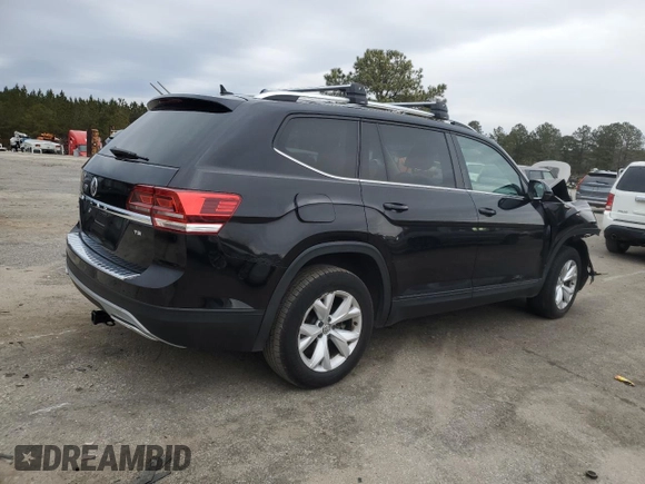 2018 Volkswagen Atlas SE with VIN 1V2DP2CA6JC593164, listed as a Copart auction lot 88889525 with 124,184 mi miles and Salvage title. Bid and sale history available at DreamBid. Image 3.
