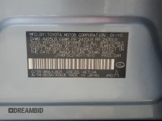 2010 Lexus IS 250 с VIN JTHBF5C21A5117610, выставлен на аукционе Copart как лот 64086605 с пробегом 143 594 миль миль и Списание • Salvage title. История ставок и продаж доступна на DreamBid. Изображение 12.