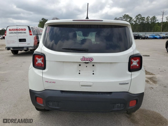 2018 Jeep Renegade Latitude with VIN ZACCJBBB9JPG82389, listed as a Copart auction lot 51521285 with 86,730 mi miles and Salvage Title. Bid and sale history available at carsss.com. Image 6.