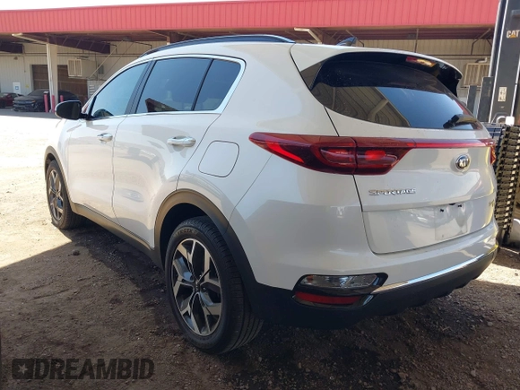 2022 Kia Sportage EX with VIN KNDPN3AC3N7996127, listed as a IAAI auction lot 42165035 with 35,370 mi miles and . Bid and sale history available at DreamBid. Image 3.