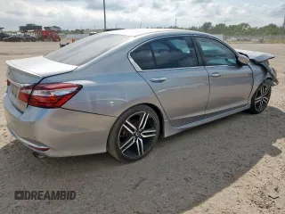 2016 Honda Accord Sport with VIN 1HGCR2F51GA052910, listed as a Copart auction lot 59615995 with 161,452 mi miles and Salvage title. Bid and sale history available at DreamBid. Image 3.