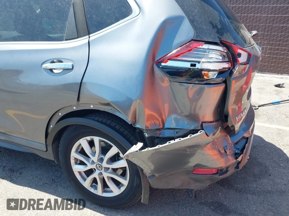 2017 Nissan Rogue SV with VIN KNMAT2MT9HP588530, listed as a IAAI auction lot 42560615 with 87,265 mi miles and . Bid and sale history available at DreamBid. Image 6.