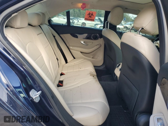 2016 Mercedes-Benz C 300 with VIN WDDWF4JB7GR145676, listed as a Copart auction lot 50071765 with 43,350 mi miles and Salvage Title. Bid and sale history available at carsss.com. Image 11.
