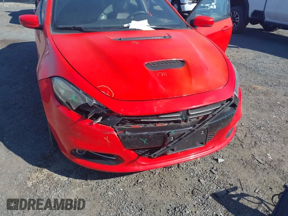 2016 Dodge Dart GT with VIN 1C3CDFEBXGD624717, listed as a IAAI auction lot 41688040 with 119,550 mi miles. Bid and sale history available at carsss.com. Image 6.