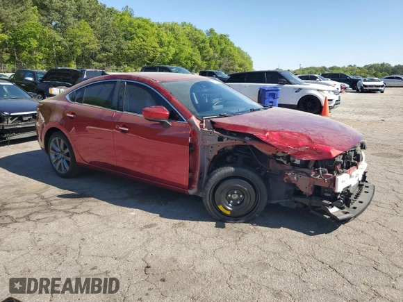 2021 Mazda 6 Grand Touring with VIN JM1GL1TY4M1616684, listed as a Copart auction lot 51931055 with 33,321 mi miles and Salvage Title. Bid and sale history available at carsss.com. Image 4.