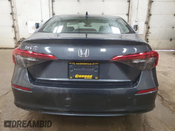 2023 Honda Civic Sedan EX with VIN 2HGFE1F7XPH310718, listed as a Copart auction lot 49597595 with 19,227 mi miles and Salvage Title. Bid and sale history available at carsss.com. Image 6.