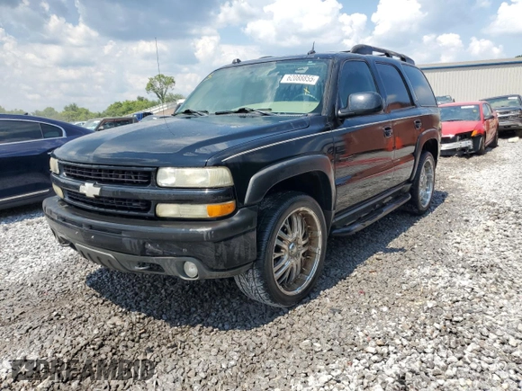 2005 Chevrolet Tahoe Z71 with VIN 1GNEC13T85R200692, listed as a Copart auction lot 62088855 with 242,402 mi miles and Salvage title. Bid and sale history available at DreamBid. Image 1.