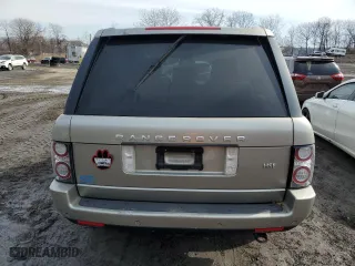 2010 Land Rover Range Rover HSE with VIN SALME1D48AA311735, listed as a Copart auction lot 46500135 with 144,475 mi miles and Clean Title. Bid and sale history available at carsss.com. Image 6.