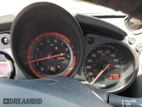 2016 Nissan 370Z Nismo with VIN JN1AZ4EH2GM931881, listed as a Copart auction lot 54264675 with 66,888 mi miles and Salvage Title. Bid and sale history available at DreamBid. Image 9.