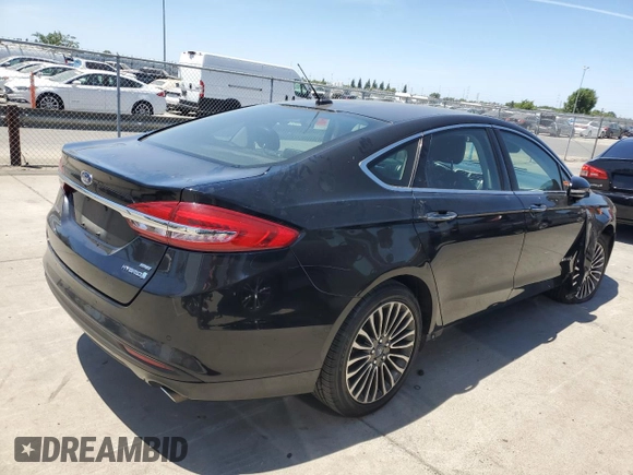 2017 Ford Fusion Hybrid SE with VIN 3FA6P0LU5HR399655, listed as a Copart auction lot 61869085 with 117,420 mi miles and Salvage title. Bid and sale history available at DreamBid. Image 3.