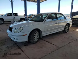 2003 Hyundai Sonata GLS with VIN KMHWF35H43A876198, listed as a Copart auction lot 80966694 with 134,928 mi miles and Clean Title. Bid and sale history available at carsss.com. Image 1.