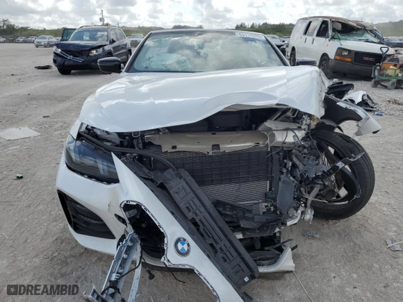 2025 BMW 4 Series 430i with VIN WBA33DB06SCS07578, listed as a Copart auction lot 43114995 with 5,169 mi miles and Salvage Title. Bid and sale history available at carsss.com. Image 5.