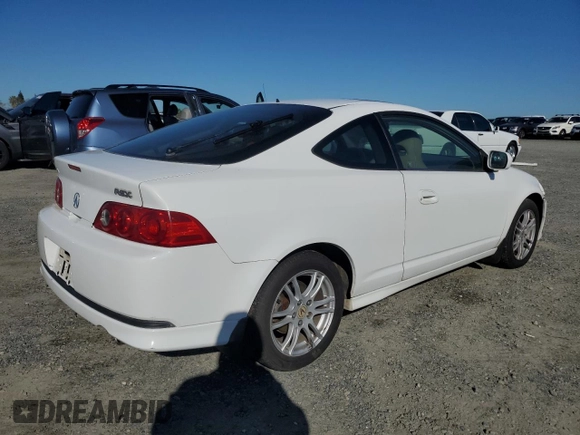 2005 Acura RSX with VIN JH4DC548X5S015105, listed as a Copart auction lot 50237005 with 209,250 mi miles and Salvage Title. Bid and sale history available at carsss.com. Image 3.