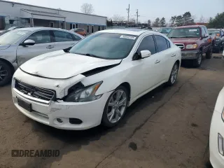 2012 Nissan Maxima 3.5 SV with VIN 1N4AA5AP8CC816215, listed as a Copart auction lot 50948105 with 163,919 mi miles and Salvage Title. Bid and sale history available at carsss.com. Image 1.