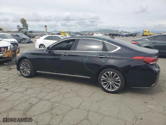 2016 Hyundai Genesis 3.8L with VIN KMHGN4JE1GU135133, listed as a Copart auction lot 47763185 with 86,982 mi miles and Salvage Title. Bid and sale history available at carsss.com. Image 2.