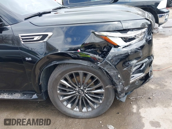 2020 Infiniti QX80 LUXE with VIN JN8AZ2NE8L9251265, listed as a IAAI auction lot 41892787 with 92,297 mi miles. Bid and sale history available at carsss.com. Image 17.