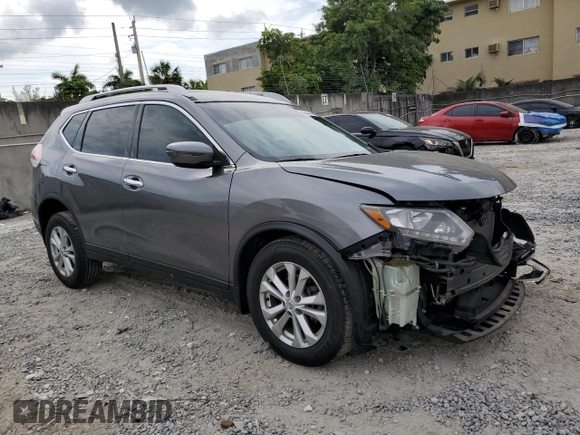 2016 Nissan Rogue SV with VIN KNMAT2MT3GP678156, listed as a Copart auction lot 50532435 with 50,067 mi miles and Salvage Title. Bid and sale history available at DreamBid. Image 4.