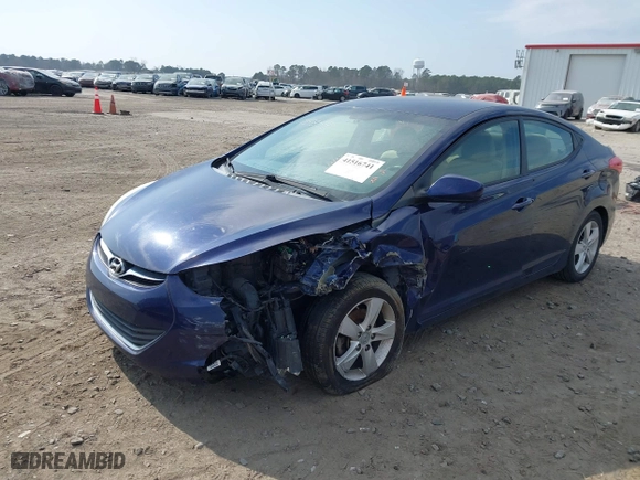 2013 Hyundai Elantra GLS with VIN 5NPDH4AE2DH242633, listed as a IAAI auction lot 41516741 with 167,532 mi miles. Bid and sale history available at carsss.com. Image 17.