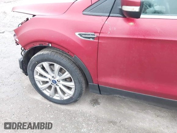 2017 Ford Escape Titanium with VIN 1FMCU9J95HUA48807, listed as a IAAI auction lot 41522636 with 218,342 mi miles. Bid and sale history available at carsss.com. Image 19.