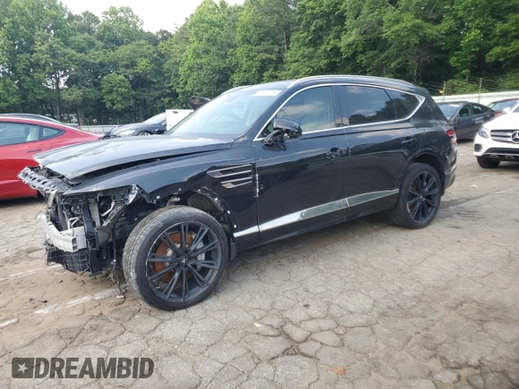 2024 Genesis GV80 z VIN KMUHCESC1RU150930, wystawiony jako Copart lot #57501135 z przebiegiem 22 320 mil mil oraz Szkoda całkowita • Salvage title. Historia ofert i sprzedaży dostępna na DreamBid. Obrazek 1.
