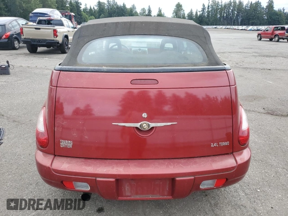 2006 Chrysler PT Cruiser Touring with VIN 3C3JY55E46T294520, listed as a Copart auction lot 59638625 with 72,046 mi miles and Clean title. Bid and sale history available at DreamBid. Image 6.