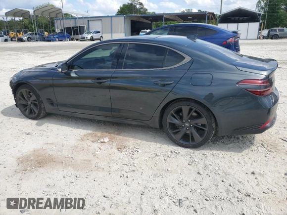 2023 Genesis G70 2.0T with VIN KMTG34TA4PU120566, listed as a Copart auction lot 53307455 with 31,933 mi miles and Salvage title. Bid and sale history available at DreamBid. Image 2.