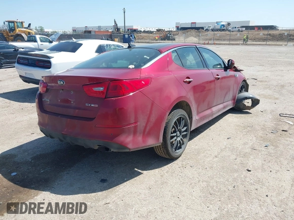 2014 Kia Optima SXL Turbo with VIN 5XXGR4A67EG323563, listed as a IAAI auction lot 41906029 with Not provided miles and . Bid and sale history available at DreamBid. Image 4.