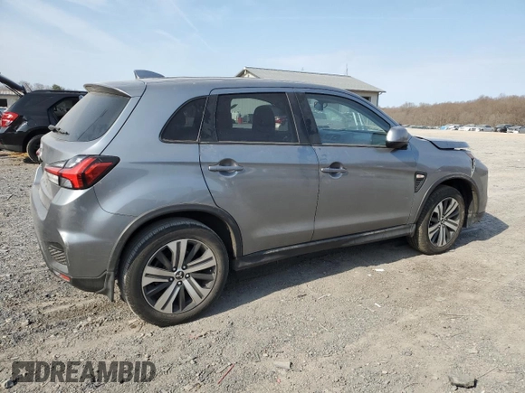 2022 Mitsubishi Outlander ES with VIN JA4APUAU8NU021052, listed as a Copart auction lot 48695825 with 57,554 mi miles and Salvage title. Bid and sale history available at DreamBid. Image 3.
