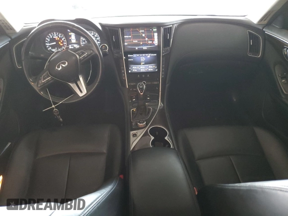 2018 Infiniti Q50 2.0t LUXE with VIN JN1CV7AP1JM241095, listed as a Copart auction lot 41470445 with 68,929 mi miles and Salvage Title. Bid and sale history available at carsss.com. Image 8.