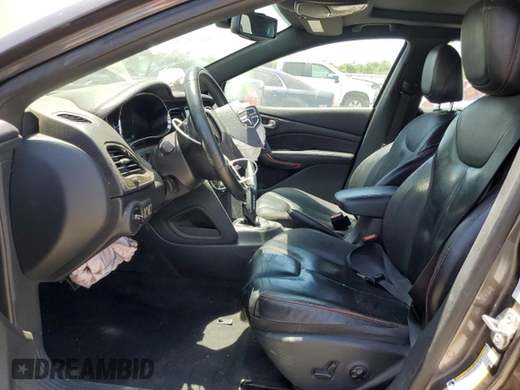 2014 Dodge Dart GT with VIN 1C3CDFEB4ED798778, listed as a Copart auction lot 62540325 with 146,911 mi miles and Salvage title. Bid and sale history available at DreamBid. Image 7.