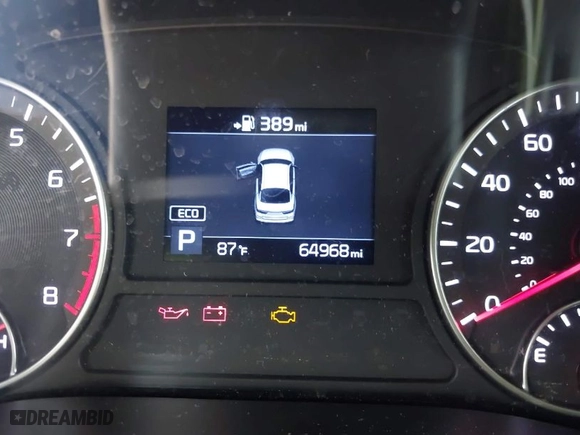 2019 Kia Optima S with VIN 5XXGT4L34KG296953, listed as a IAAI auction lot 42014999 with 64,968 mi miles. Bid and sale history available at carsss.com. Image 15.