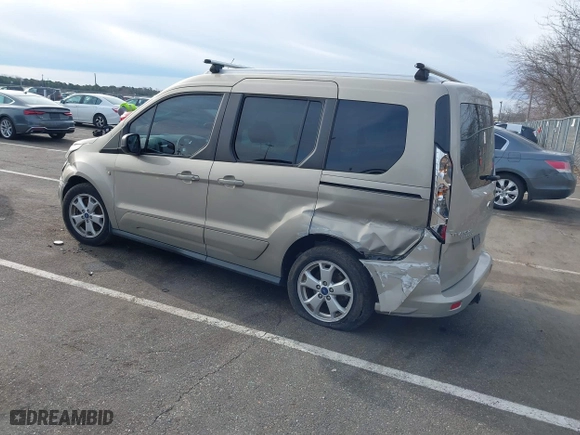 2015 Ford Transit Connect Wagon XLT with VIN NM0AE8F74F1179538, listed as a IAAI auction lot 41505221 with 57,798 mi miles. Bid and sale history available at carsss.com. Image 3.