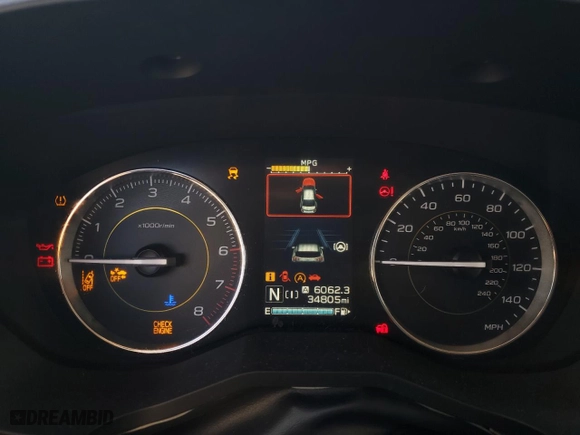 2022 Subaru Crosstrek Sport with VIN JF2GTHSC7NH256903, listed as a Copart auction lot 43619055 with 34,805 mi miles and Salvage Title. Bid and sale history available at carsss.com. Image 9.