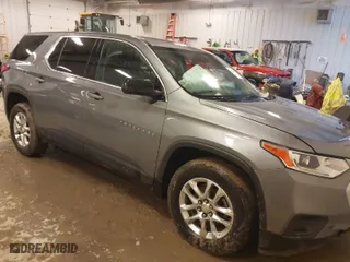 2020 Chevrolet Traverse LS with VIN 1GNERFKW9LJ261715, listed as a IAAI auction lot 41228358 with 166,837 mi miles. Bid and sale history available at carsss.com. Image 1.