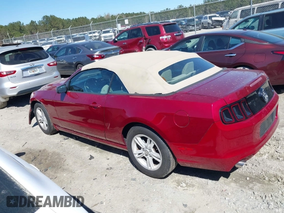 2014 Ford Mustang V6 with VIN 1ZVBP8EM8E5322665, listed as a IAAI auction lot 41817768 with 97,405 mi miles. Bid and sale history available at carsss.com. Image 15.