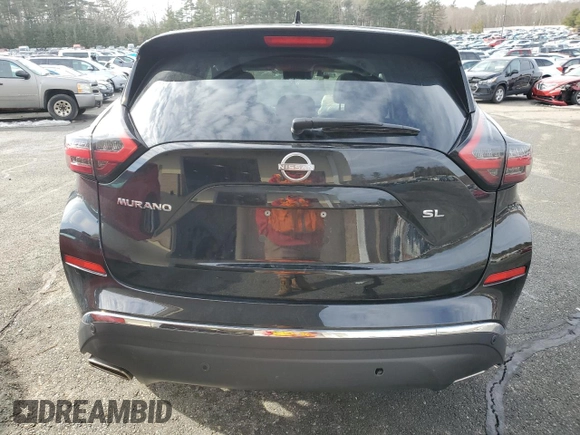 2023 Nissan Murano SL with VIN 5N1AZ2CJ4PC124965, listed as a Copart auction lot 46850145 with 51,672 mi miles and Non Repairable. Bid and sale history available at DreamBid. Image 6.