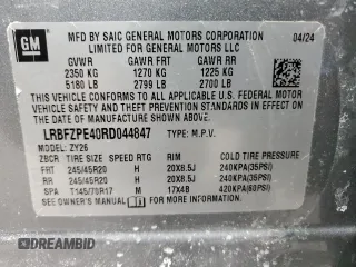 2024 Buick Envision Sport Touring with VIN LRBFZPE40RD044847, listed as a Copart auction lot 45391365 with Not Provided miles and Clean Title. Bid and sale history available at carsss.com. Image 14.